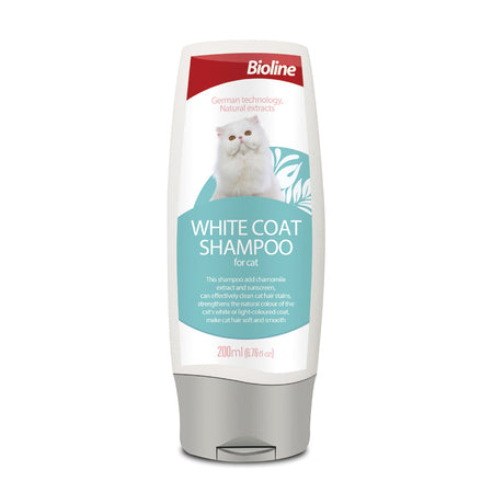 Witte Vacht Shampoo voor Katten - Met kamille-extract en zonnebrandcrème - 200ml SpirePets