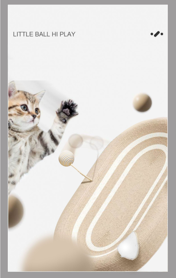 Krabplank voor katten - Speelgoed - Mand - Katten Ontwerp - 61x40x9cm (LxBxH) SPIRE-PETS