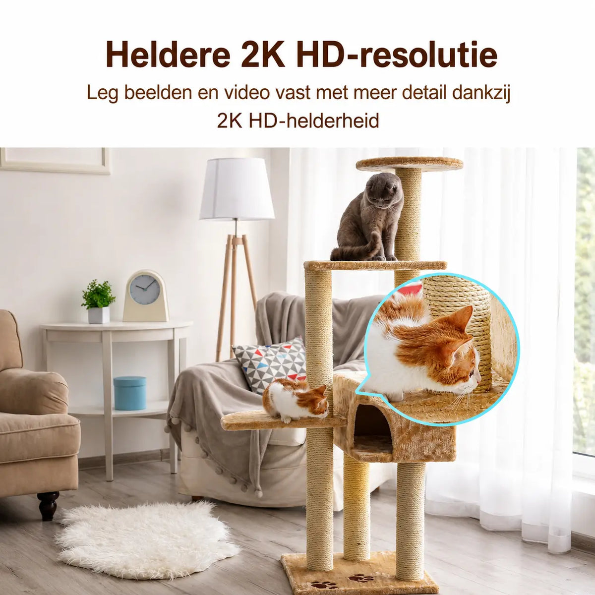 MEARI S1 Smart WiFi Camera 2K met Nachtzicht MEARI
