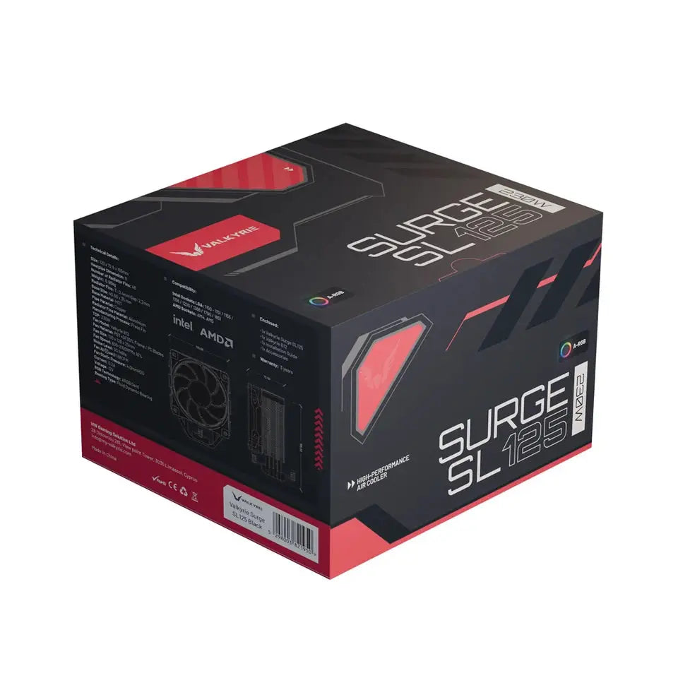 Valkyrie Surge SL125 CPU-koeler 230W A-RGB
