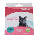 Vlooien- en tekenhalsband voor katten - groen - lengte 35 breedte 1 cm