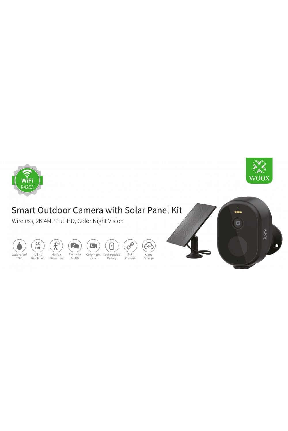 WOOX Outdoor Wireless Security Camera Kit R4253 – Complete Draadloze Beveiligingsoplossing Woox