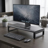 Multifunctional monitor stand | Aluminum | 4x USB3.0 hub | Improve your workplace | Laptop and computer