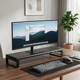 Multifunctional monitor stand | Aluminum | 4x USB3.0 hub | Improve your workplace | Laptop and computer