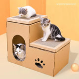 Kattenhuis krab-speelhuis | Huisje voor poezen en katten | 50x32x40cm Coolgods