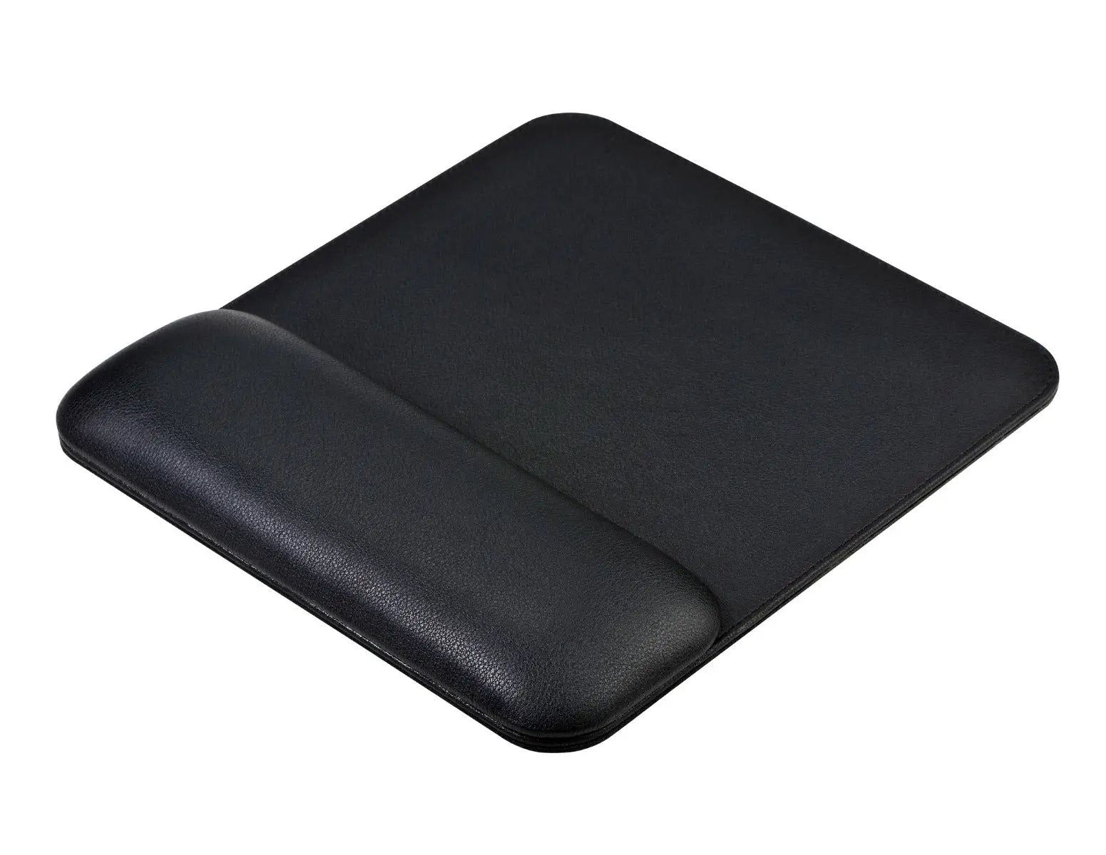 Tapis de souris ergonomique | Tapis de souris avec support de poignet | Cuir élégant | Nettoyage facile | 25x27x2,5 cm